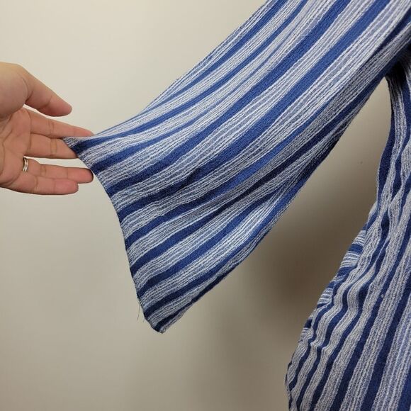Anthro Drew Striped Blouse. Blue S#012 - Picture 8 of 15